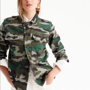 J.Crew camo shirt jacket